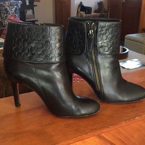 black coach booties